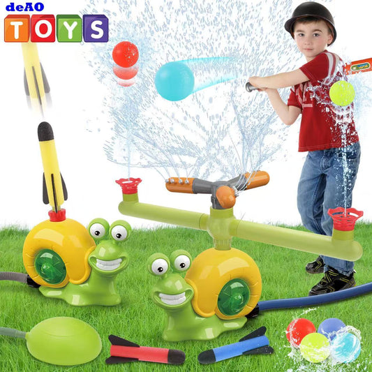 US Local Water Sprinkler Toy For Kids Outdoor Water Toys For Yard Summer Lawn Pool Party Fun For Boys And Girls Water Toys For Kids Aged 3 And Above Yellow