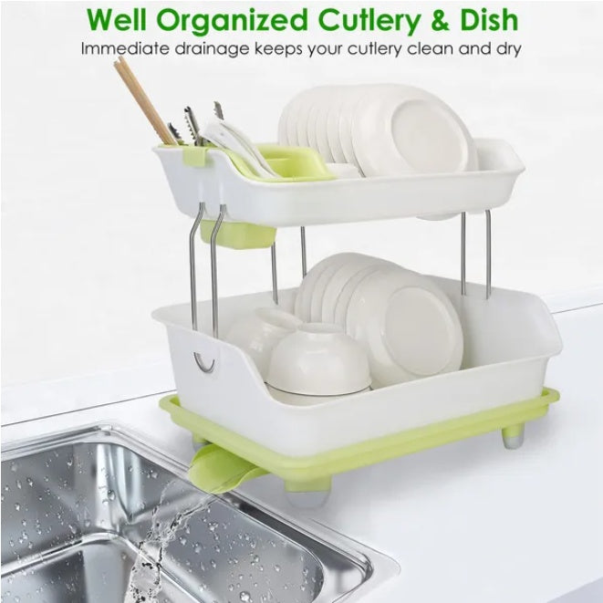 US Local Double Layer Dish Rack