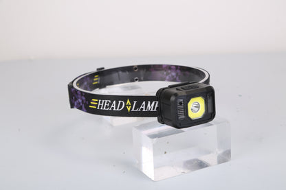 US Local 2Packs Rechargeable Motion Sensor Headlamp 6 Light Modes COB XPG Headlight Torch Flashlight For Fishing Running Camping Hiking