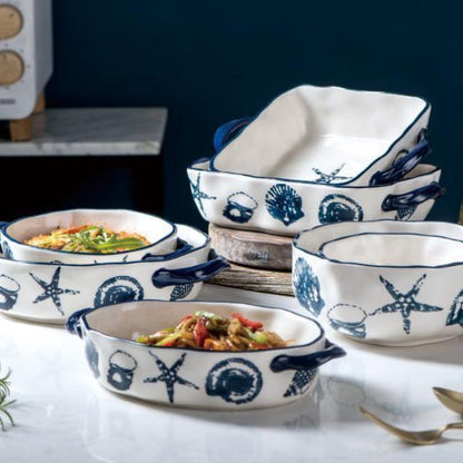 Creative Ceramic Cutlery Household Oven Special Baking Pan