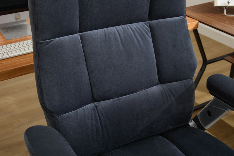 US Local Big And Tall Office Chair 500lbs With Adjustable Lumbar Support, Fabric Executive Computer Chair With 2D Flip-up Armrests, Ergonomic Chair Quiet Rubber Wheels, Extra Wide Seat, Adjustable Headrest