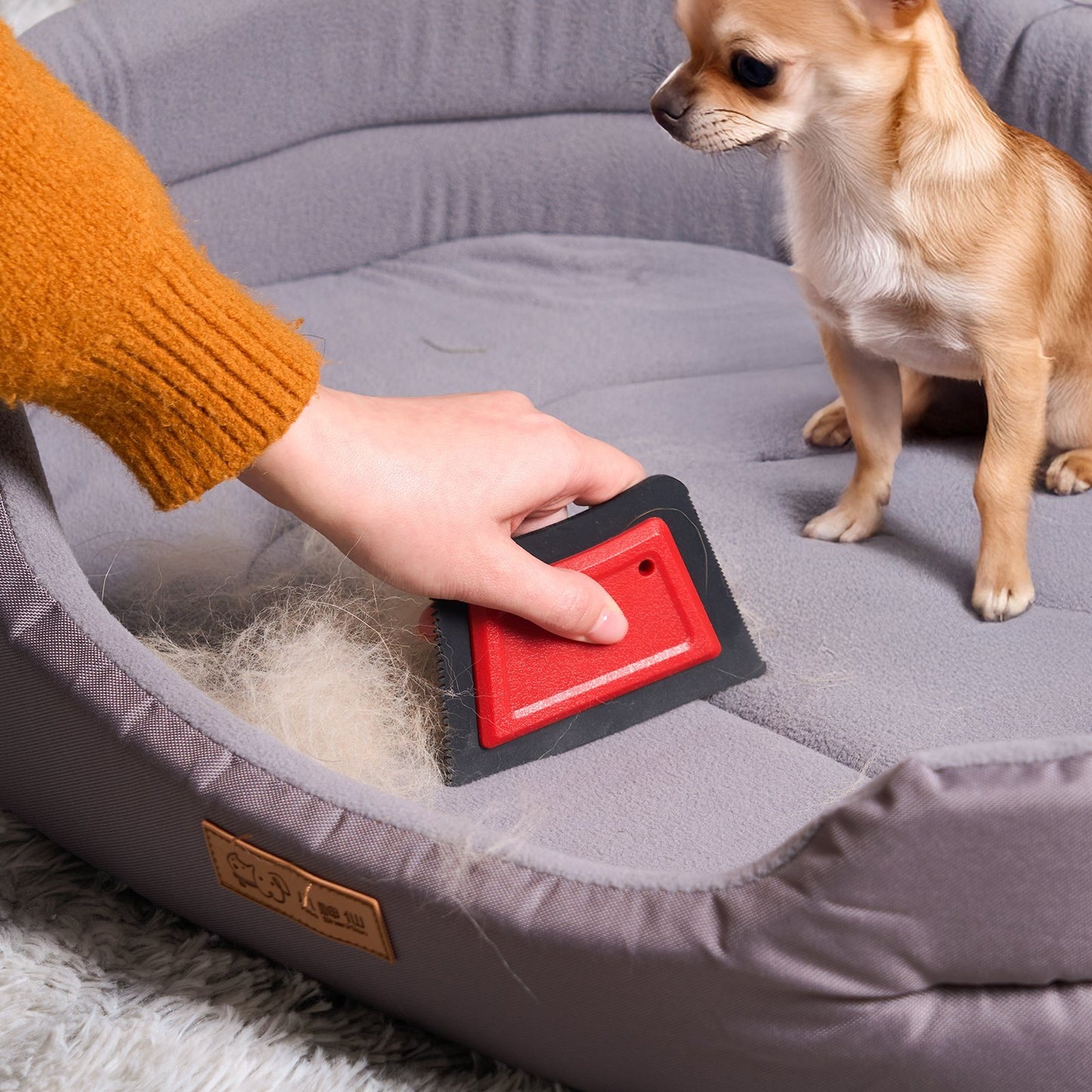 US Local Mini Pet Hair Remover Reusable Advanced Pet Hair Removal Tool For Couch Rugs