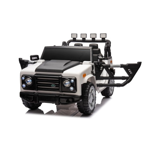 US Local 12v7a 30wX2 Four-wheel Drive Leather Seats Can Be Started With One Button, Forward And Backward, High And Low Speed, Music, Headlights, Power Display, And Two Doors Can Be Opened