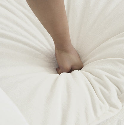 US Local Modern Fabric Double Sofa With 4 Pillows