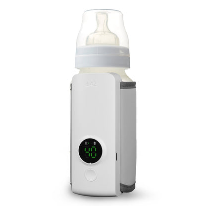 US Local 1 Pc Portable Bottle Warmer Baby Milk Warmer Milk Formula Warmer For Travel With 6 Heating Levels USB Rechargeable Keep Milk Warm For 5 Hours No Bottle Included