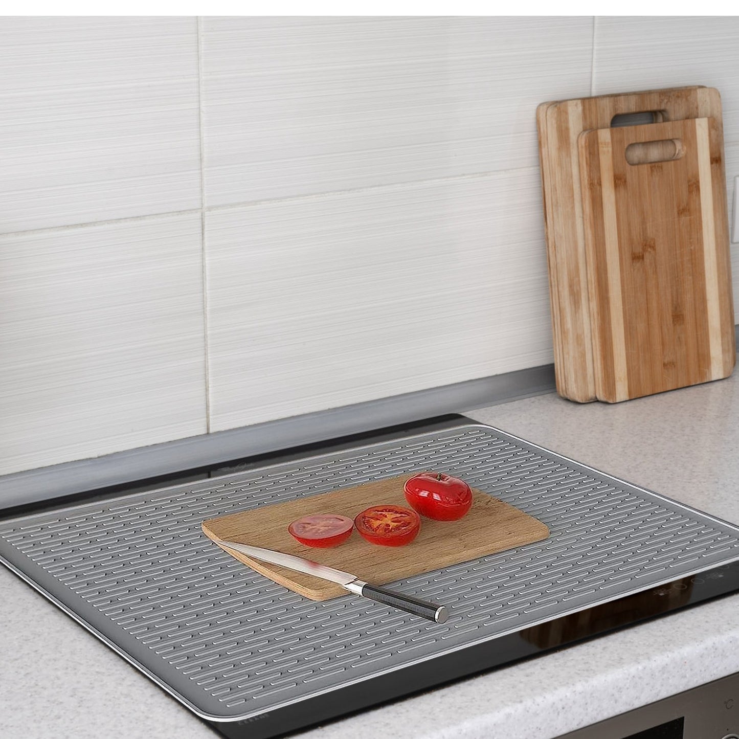 US Local 1Pc 27.95x19.69in Electric Stove Cover Silicone Stove Mat Glass Stove Top Protector 464 Fahrenheit Heat Resistant Dishwasher Safe Waterproof