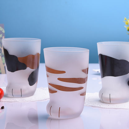 US Local Creative Cute Cat Paws Glass Tiger Paws Mug Office Coffee Mug Tumbler Personality Breakfast Milk Porcelain Cup Gift