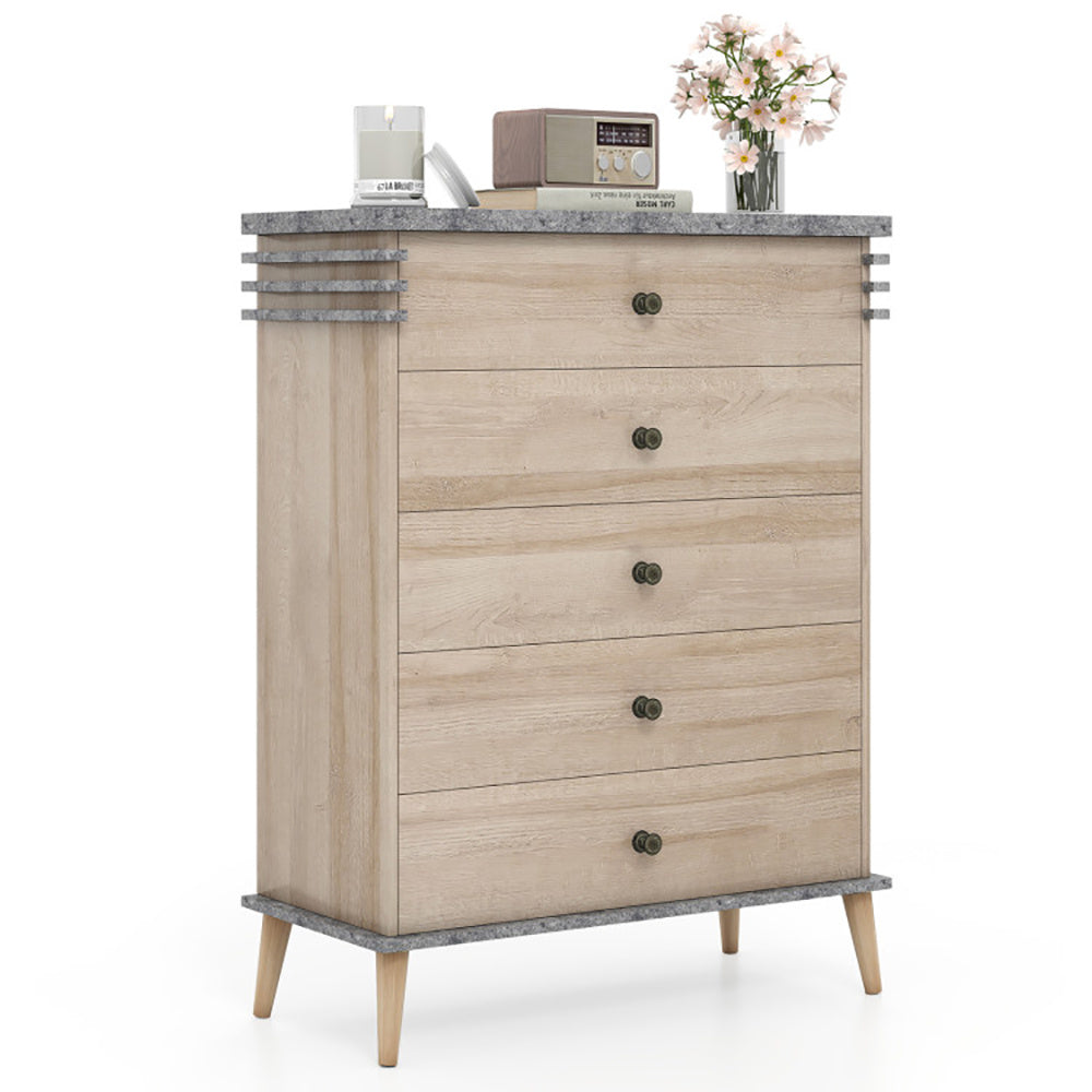 US Local Farmhouse Chest Dresser Of Drawers Tall Storage Organizer