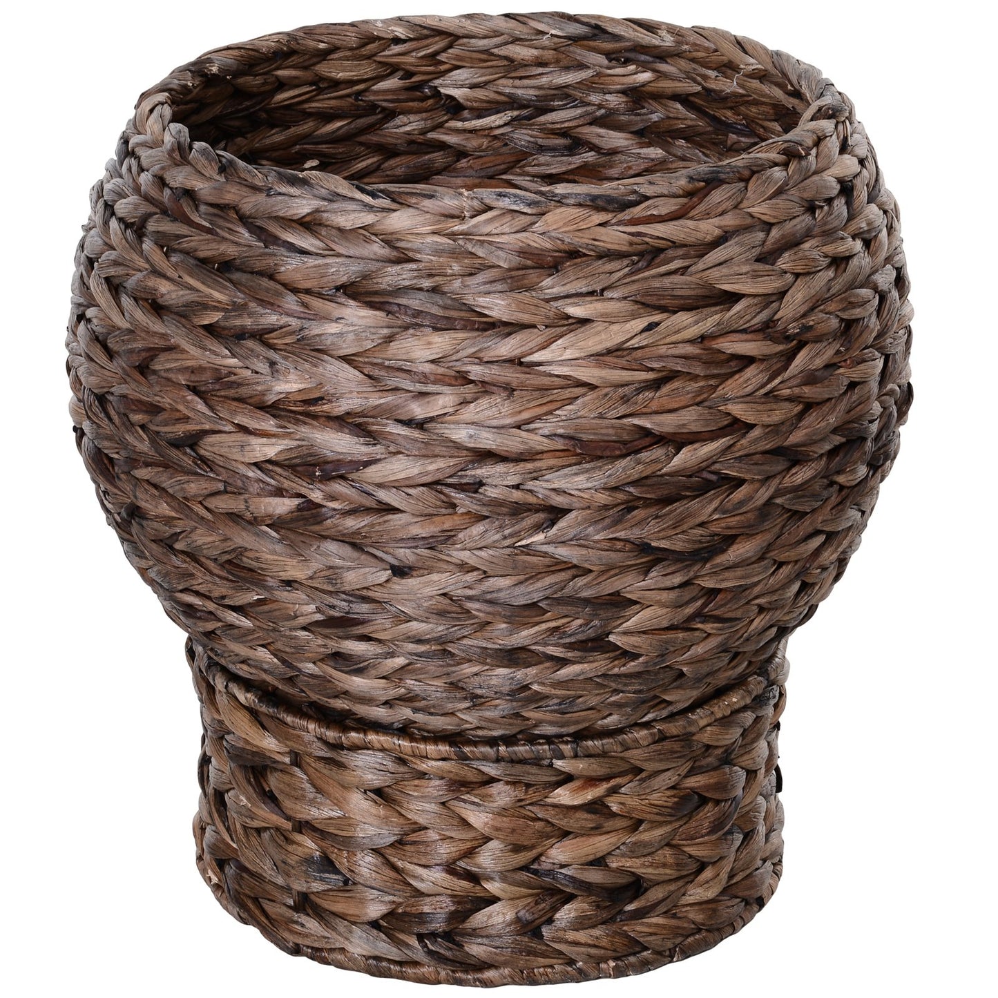 US Local Handmade Wicker Elevated Cat Bed With Cushion Dark Brown For Kittens