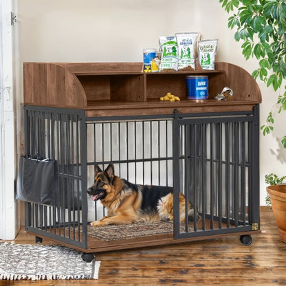 US Local The Wooden Kennel Kennel Is Suitable For Large Medium-sized Dogs