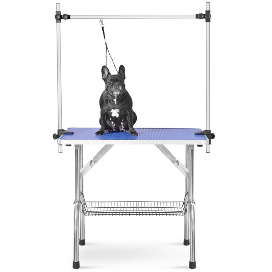 US Local Stainless Steel Folding Dog Pet Grooming Table Heavy Duty Grooming Table