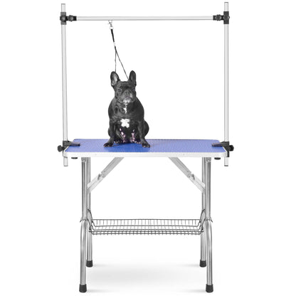US Local Stainless Steel Folding Dog Pet Grooming Table Heavy Duty Grooming Table