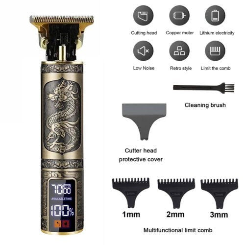 UK Local Beard Trimmer Hair Clippers Cordless Hair Cutting Barber Shaving Machine For Men Rechargeable