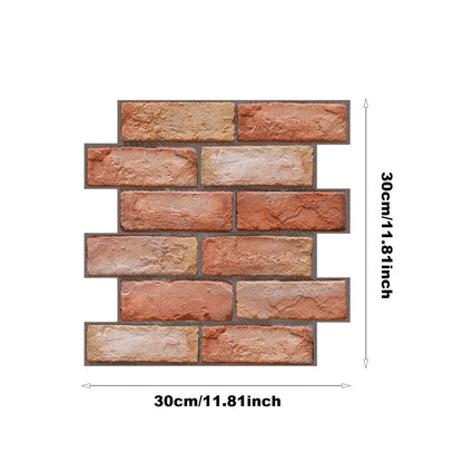 US Local 10 Brown Brick Wall Stickers