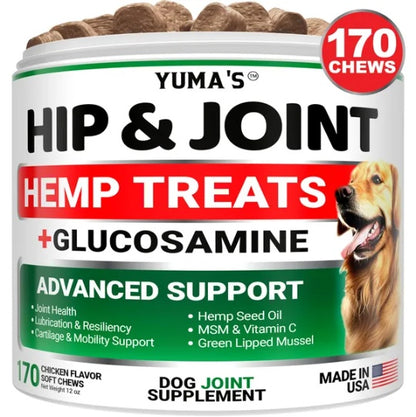 US Local Hemp Hip And Joint Supplement For Dogs Glucosamine For Dogs Joint Pain Relief With MSM Advanced Dog Joint Supplement Health Glucosamine For Dogs Chews