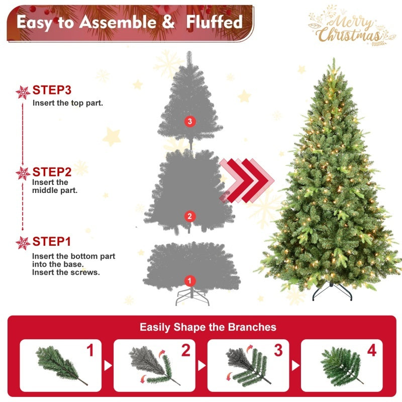 US Local PE, PVC Christmas Tree, Green