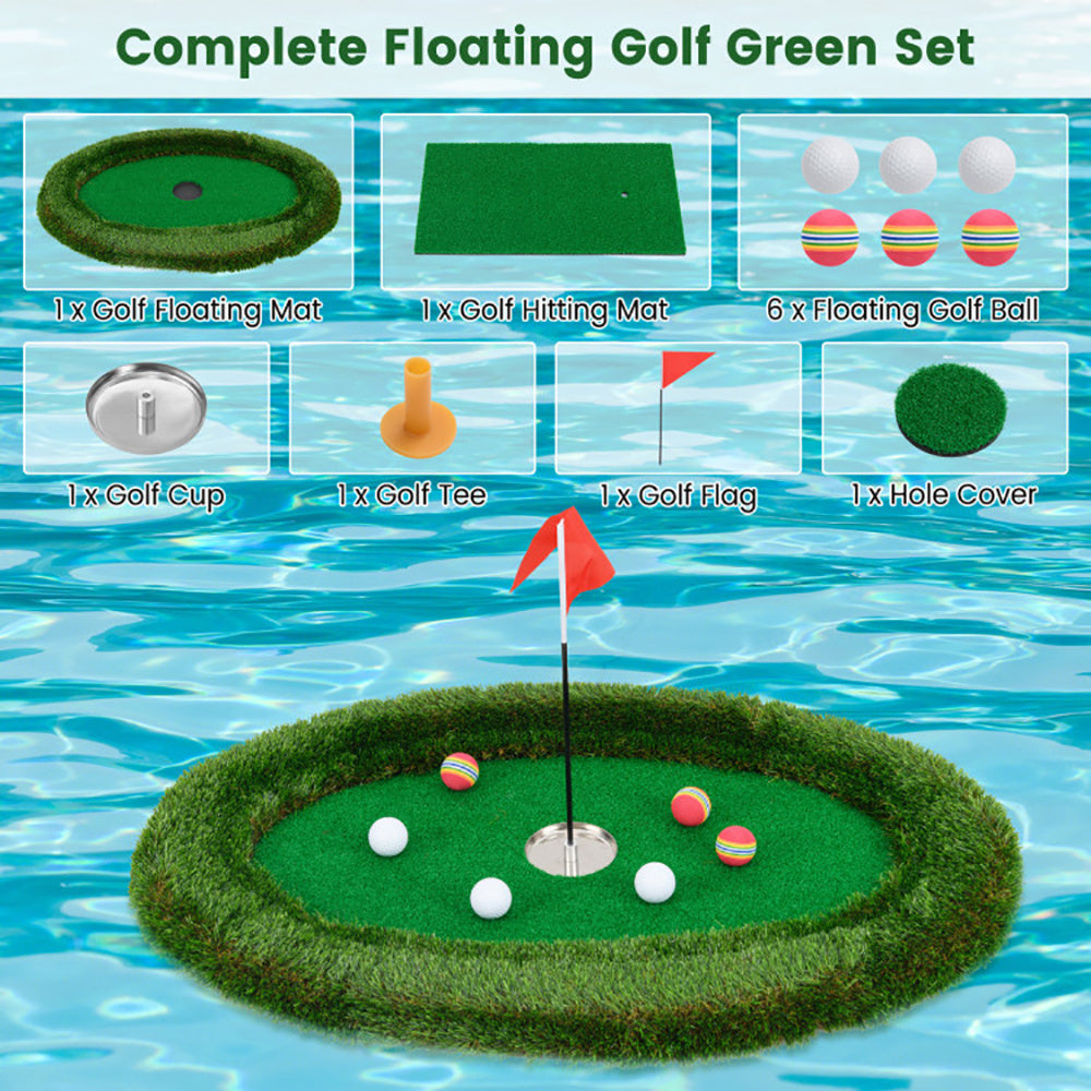 US Local Floating Golf Green Oval Floating Chipping For Pool