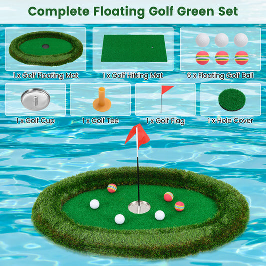 US Local Floating Golf Green Oval Floating Chipping For Pool