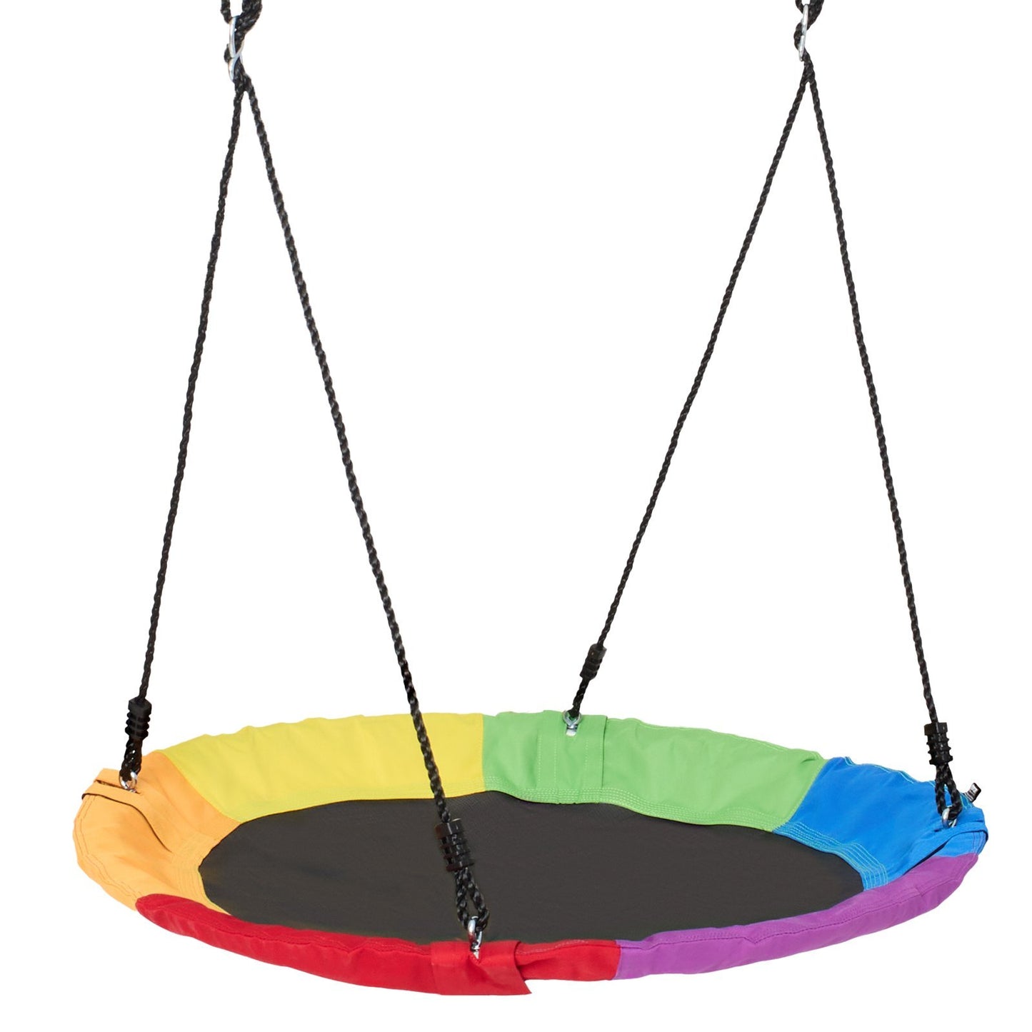 US Local VEVOR Tree Swing 40In Saucer Swing 750lbs Weight Capacity 900D Oxford Multicolor