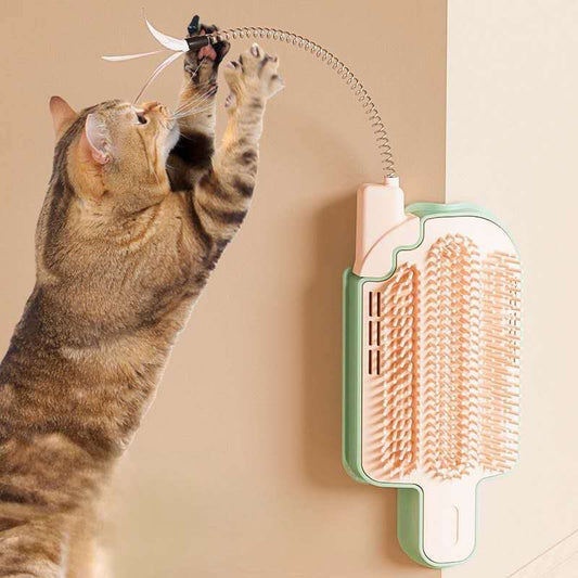 US Local Cat Self Grooming Brush, Popsicle-Shaped, Corner Massage Comb, Cat Scratcher
