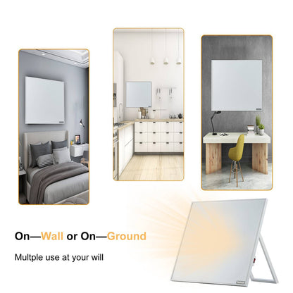 US Local 500W Electric Wall Mounted Space Flat Panel Heater, Portable With Back Stand