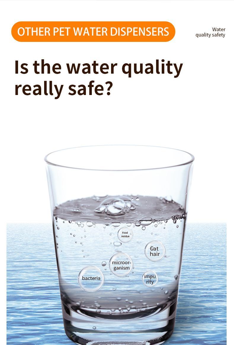 US Local Wireless Charging Battery Driven 304 Stainless Steel Cat Automatic Induction Pet Water Fountain