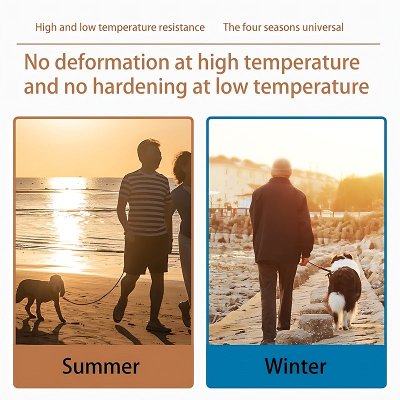 US Local Pet Silicone Collar And Leash Set Comes With A Suitable For Small And Large Dogs, Waterproof And Easy To Clean