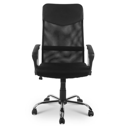 UK Local Mesh High Back Executive Multicolour Adjustable Swivel Office Chair, Recline, Mesh Seat Black