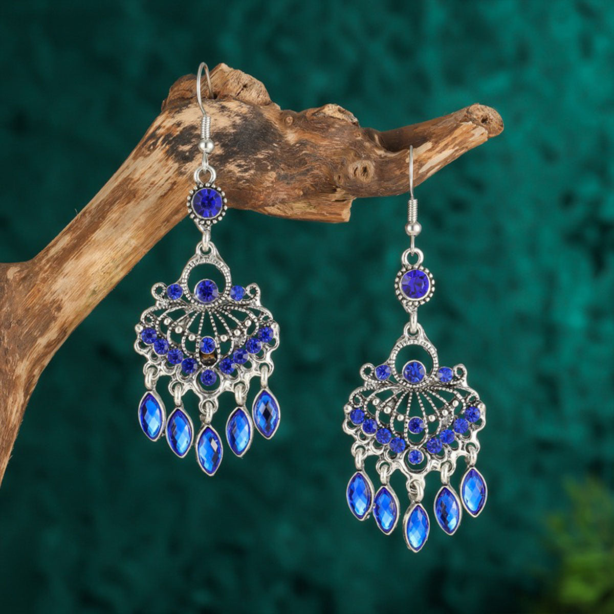 Ethnic Style Bohemian Vintage Engraving Tassel Earrings