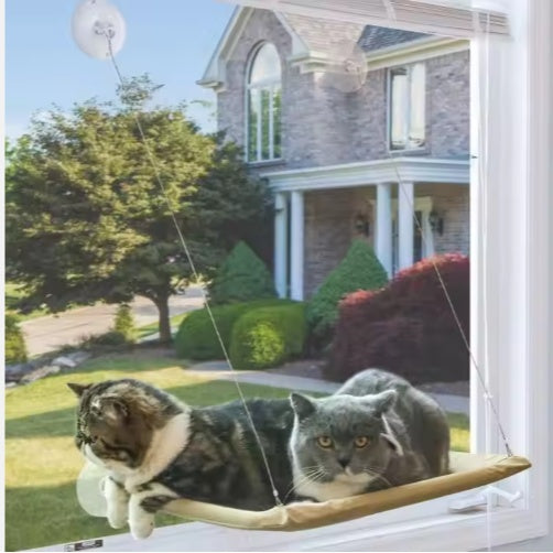 US Local STOCK Hiphoppet Best Selling Washable Window-Mounted Sucker Cat Hammock Cat Nest Seat Elaxing Spot To Lounge For Cats