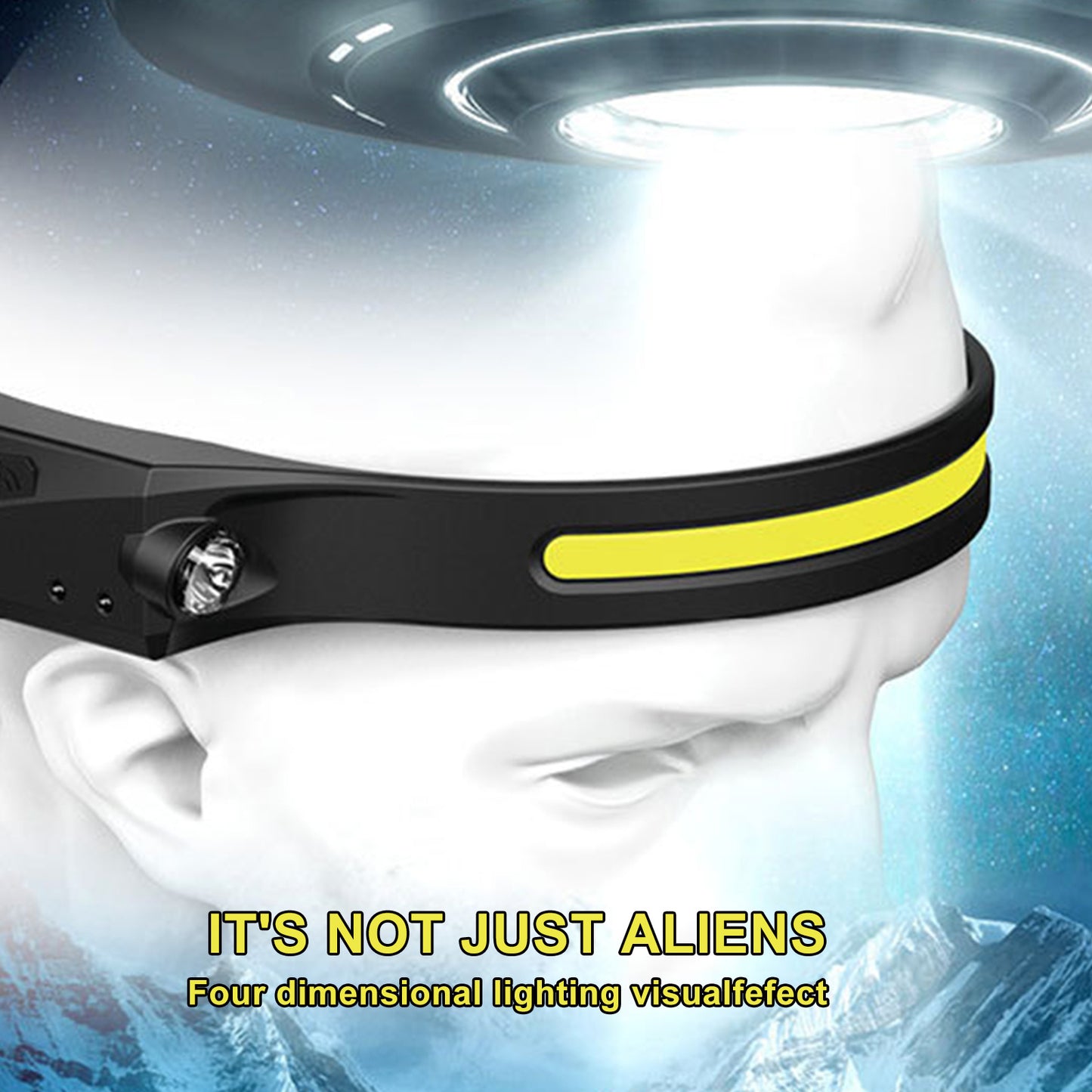 USA Local COB LED Induction Riding Headlamp Flashlight USB Rechargeable Waterproof Camping Headlight With All Perspectives Hunting Light