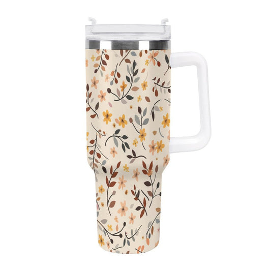 POD US Local Tumbler 40oz Large Capacity Car Cup Leaves, Autumn