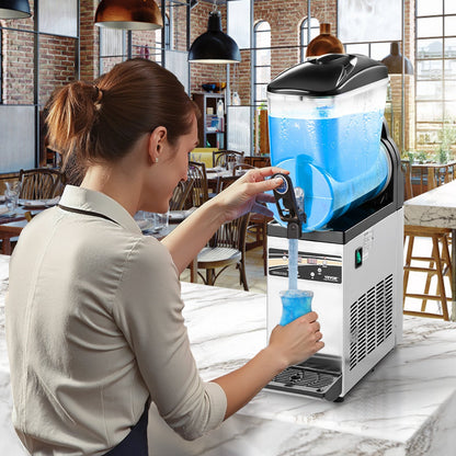 US Local Commercial Slushy Machine 15L Margarita Smoothie Frozen Drink Slushie Maker