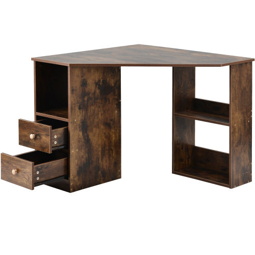 UK Local L-Computer Desk Corner Computer Desk With Large Storage Space Study Desk Laptop Table For Home Office