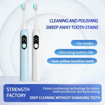 US Local White Low Frequency Electric Toothbrush-1pcs