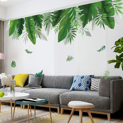 US Local Wall Stickers Nordic  Green Plants Ins Wind