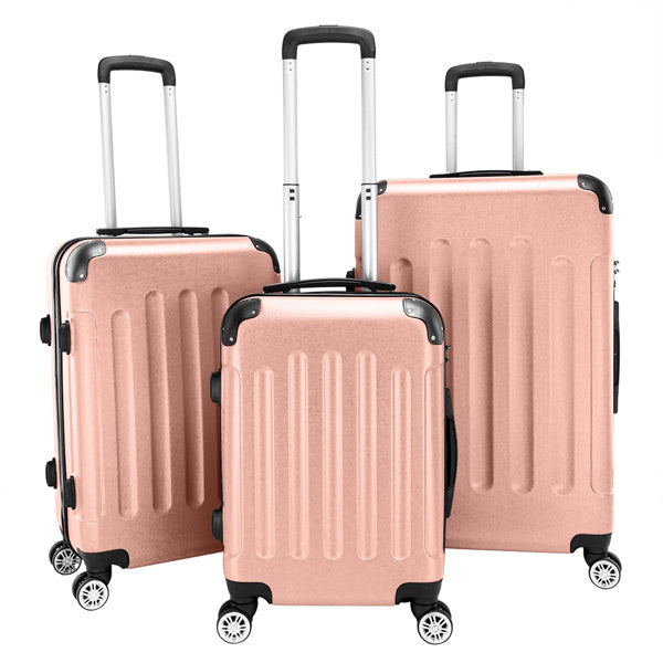 US Local 3-in-1 Portable ABS Trolley Case