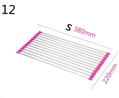 US Local Folding Kitchen Drain Sink Rack Stainless Steel