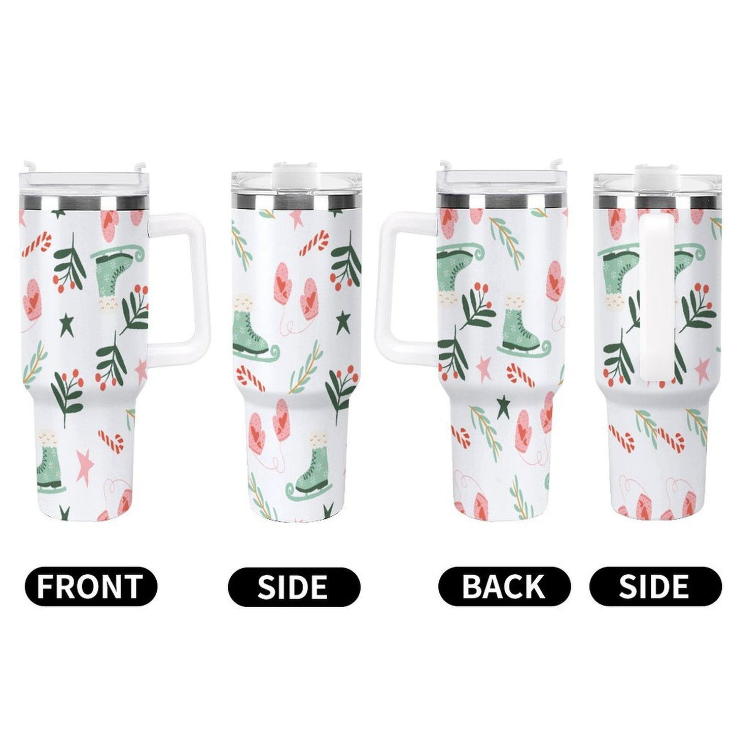 POD US Local 40 oz Large Capacity Car Cup Christmas, Skates