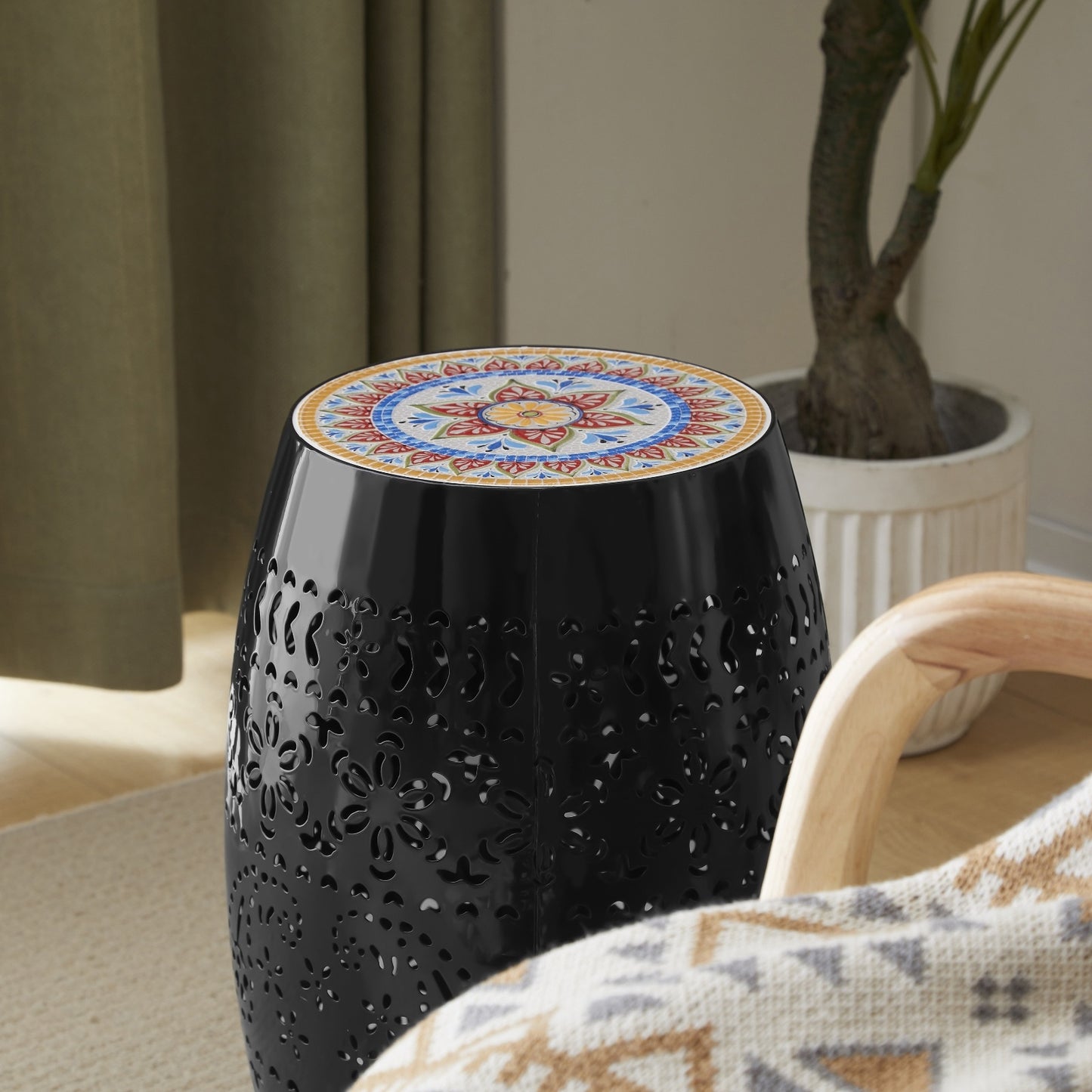 RUBY12SIDE TABLE -BLACK