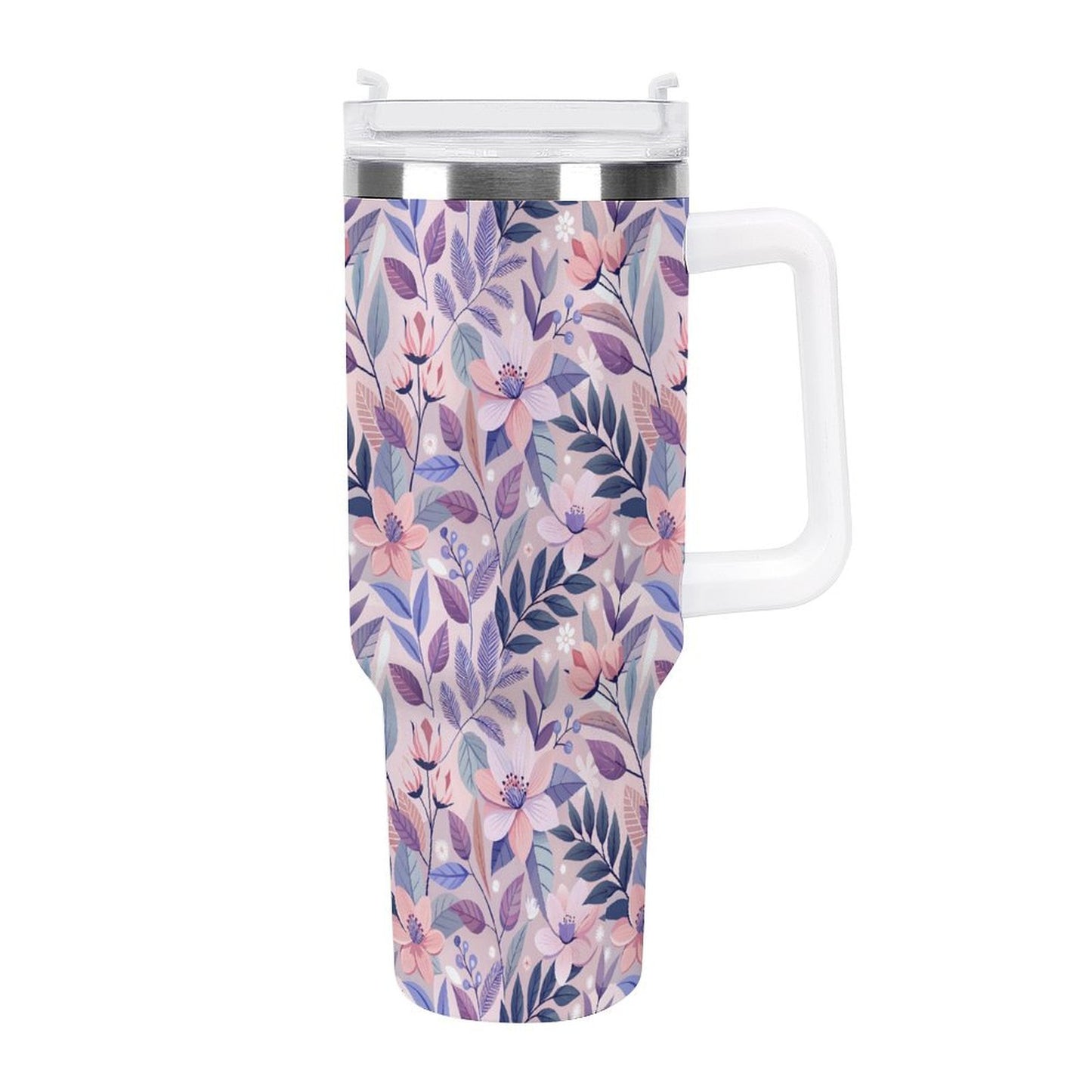 PHDT00108 POD US Local Tumbler 40 oz Large Capacity Car Cup Romance, Flowers