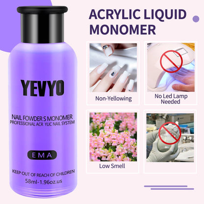 US Local Professional Acrylic Nail Kit, Acrylic Powder And Liquid Set