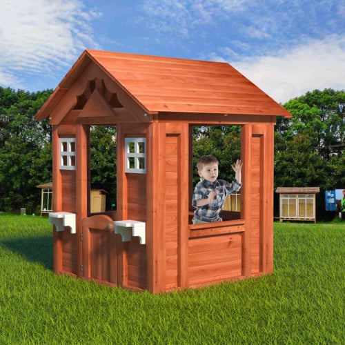 US Local Wooden Children's Playhouse