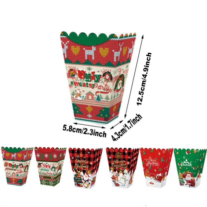 US Local 18PCS Christmas Popcorn Boxes