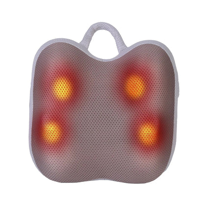 US Local Shiatsu Back And Waist Massager With Heat Cordless Rechargeable Kneading Lower Back Massage Pillow Portable Lumbar Massager For Home Car Office GPCT5470