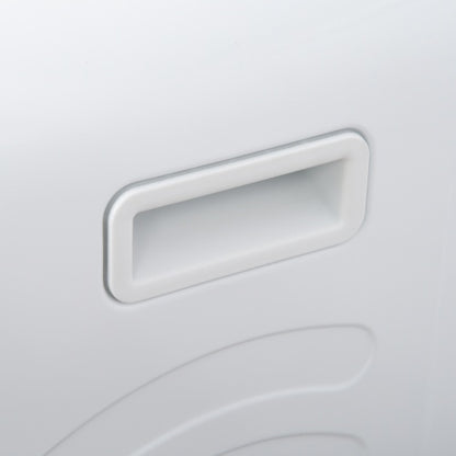 US Local HOMCOM Portable Clothes Dryer, 120V 1300W Compact Laundry Dryer With Intelligent Drying, 3.2 Cu.ft Stainless Steel Drum, Front Load Electric Dryer For Apartments, Dorms, RVs, White