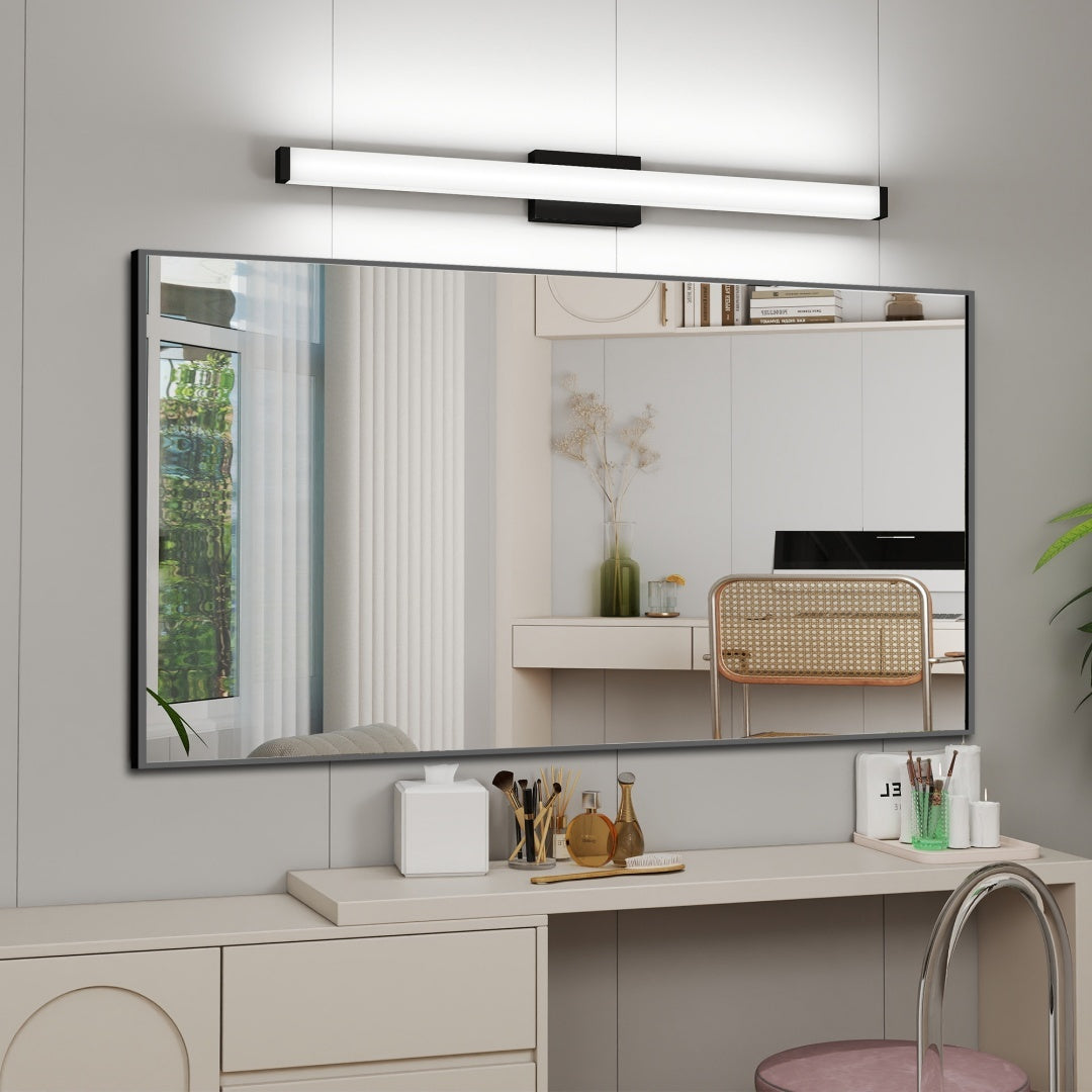 US Local Black Modern Bathroom Light Fixtures Over Mirror 41 Inch LED Vanity Lights Bar For Bath