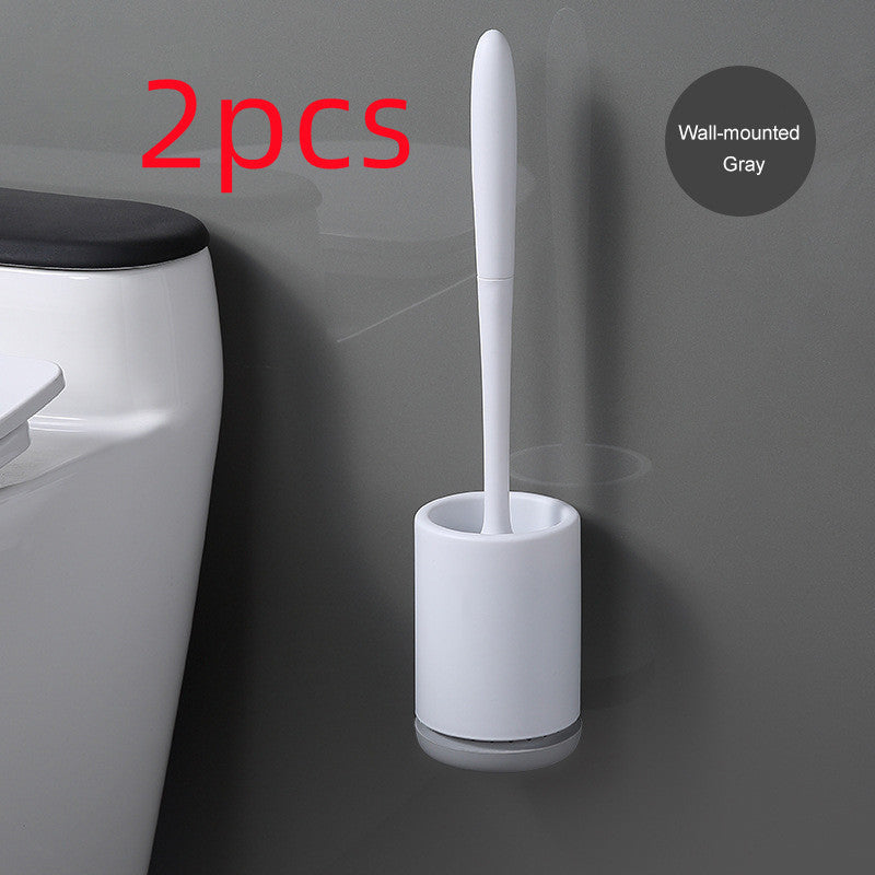 US Local Non-stick Hair Soft Plastic Brush Head Toilet