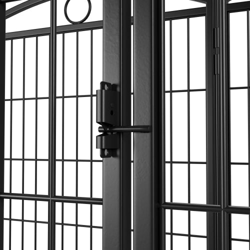 US Local 32 Inch 8 Panel Metal Dog Fence Pet Outdoor Playpen