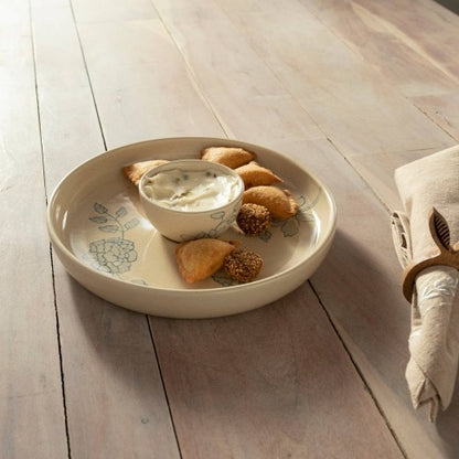 US Local Handcrafted Ceramic Chip And Dip Bowl